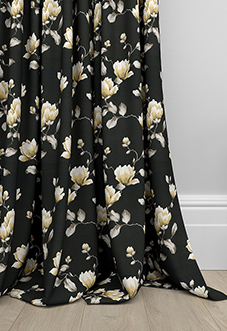 Sakura, Jet - Made to Measure Curtains